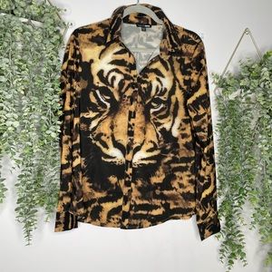 FashionNova Tiger Blouse size M